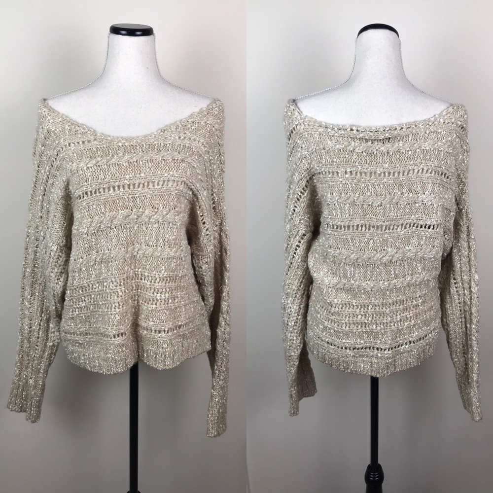 Chunky knit oversized sweater